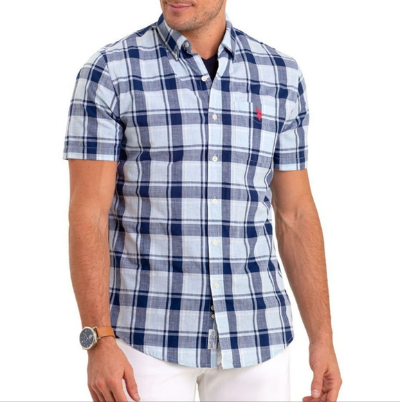 U.S POLO ASSN. MEN'S SHORT SLEEVE SHIRT - Picture 1 of 4